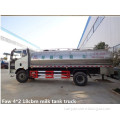 4x2 5000L fresh milk transportation tank truck